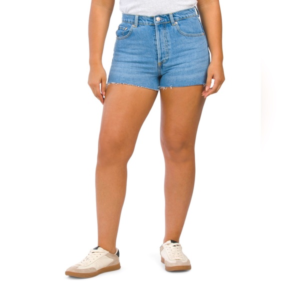 TRIARCHY Shorts High Rise Cut off Style New - Picture 1 of 2